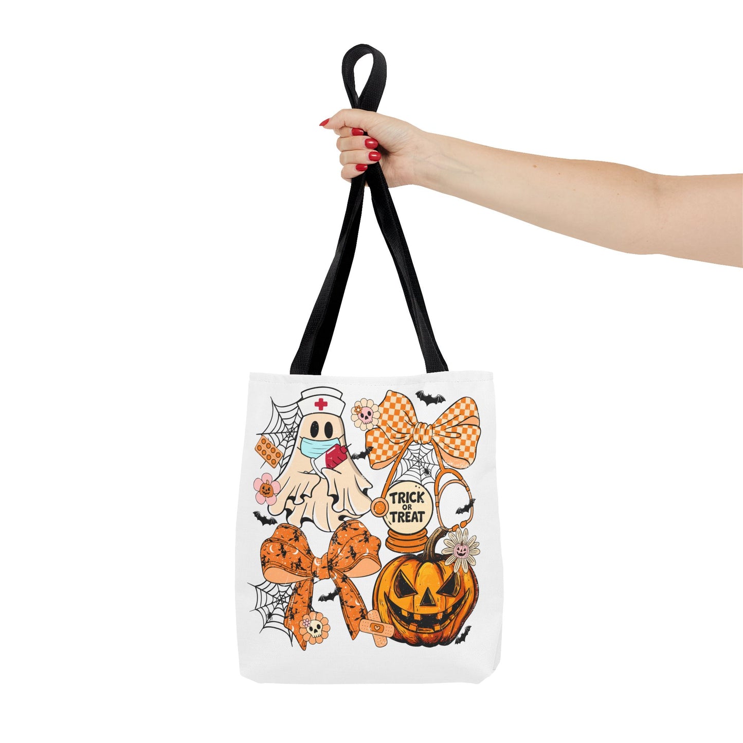 🩺 Nurse Ghost Tote Bag – Spooky Season Meets Healthcare Heroes 👻👜