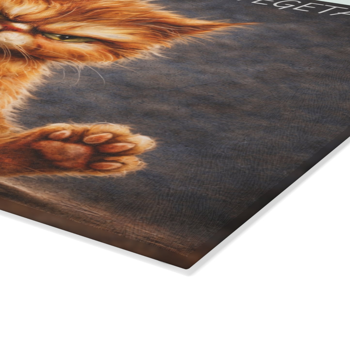 This Is Where I Murder Vegetables Glass Cutting Board – Funny Grumpy Cat Kitchen Art