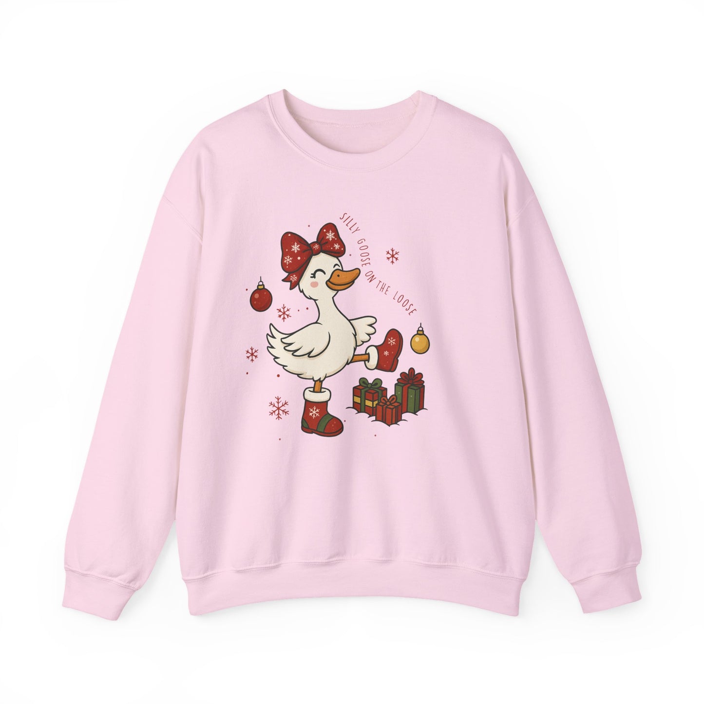 🪿🎁 Silly Goose on the Loose Sweatshirt – Whimsical Holiday Cheer ❄️✨