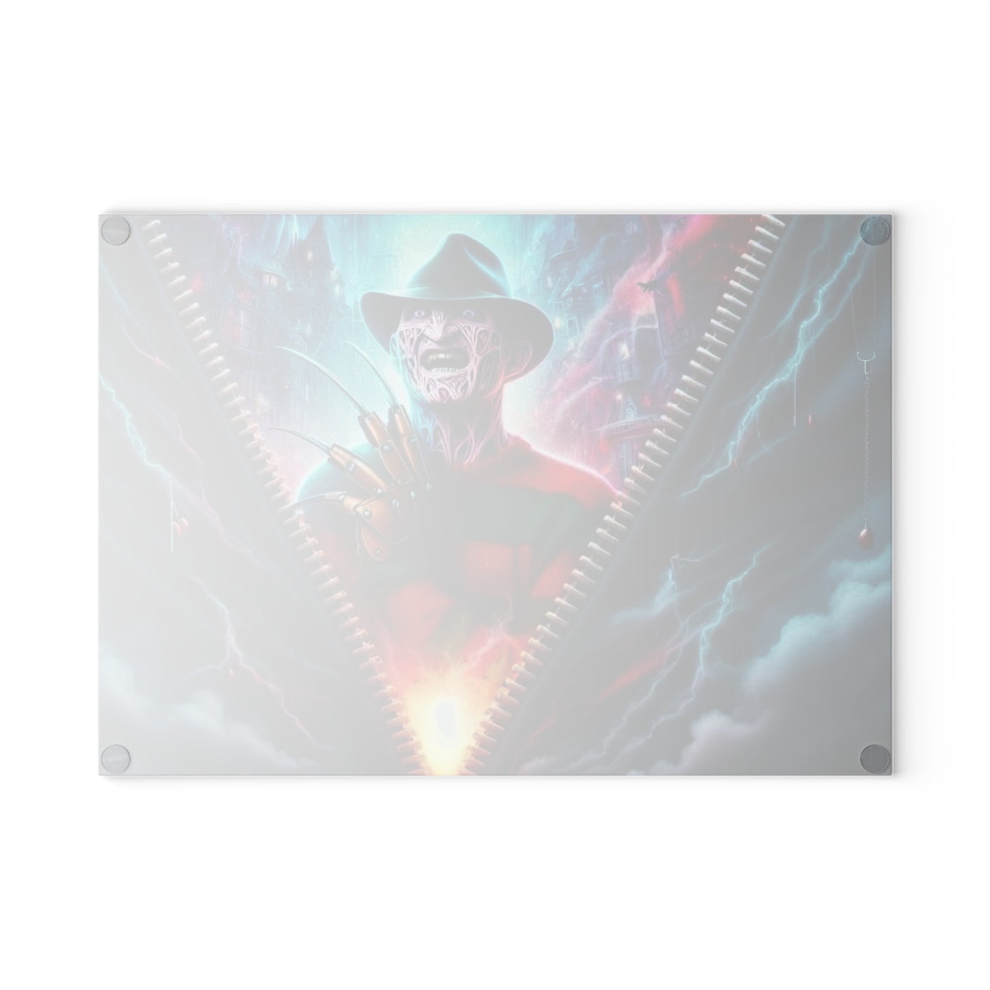 🧤🔥 Nightmare Realm Zipper Cutting Board – Unleash Chills & Thunder in the Kitchen
