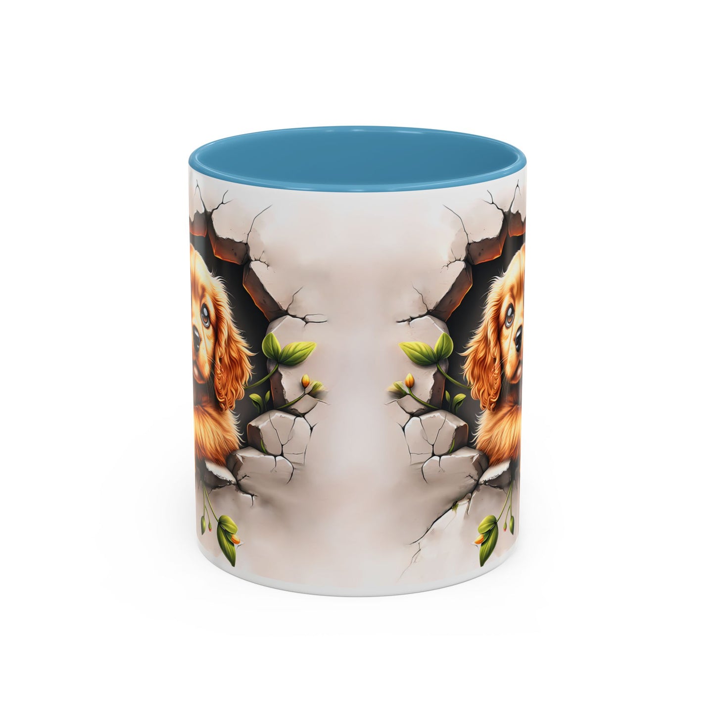 🐾 Cocker Spaniel Puppy Accent Mug – Sweet Fluffy Pup Coffee Cup ☕🤎
