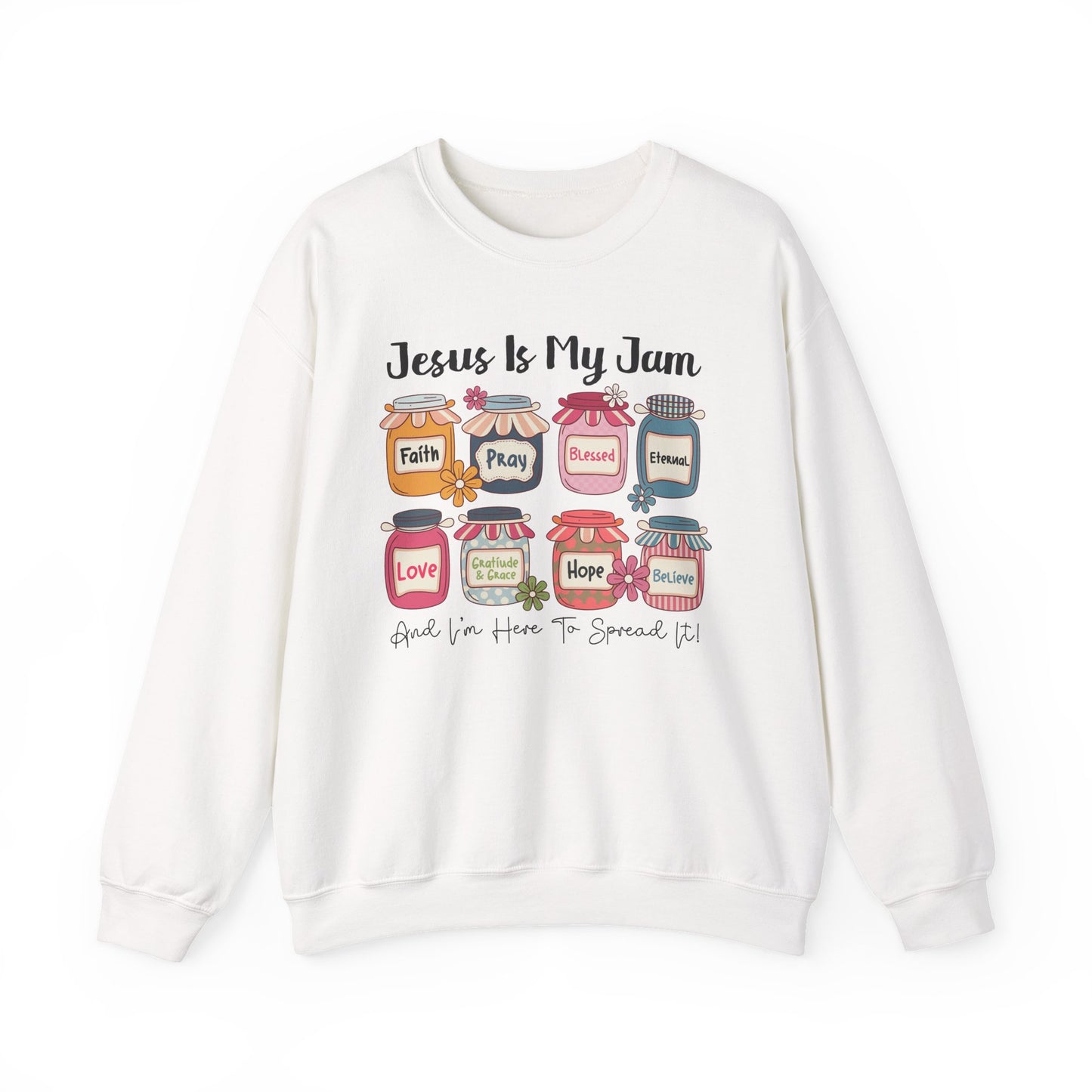 🙌✨ Jesus Is My Jam Sweatshirt – Faith, Love & Hope in Style 💖