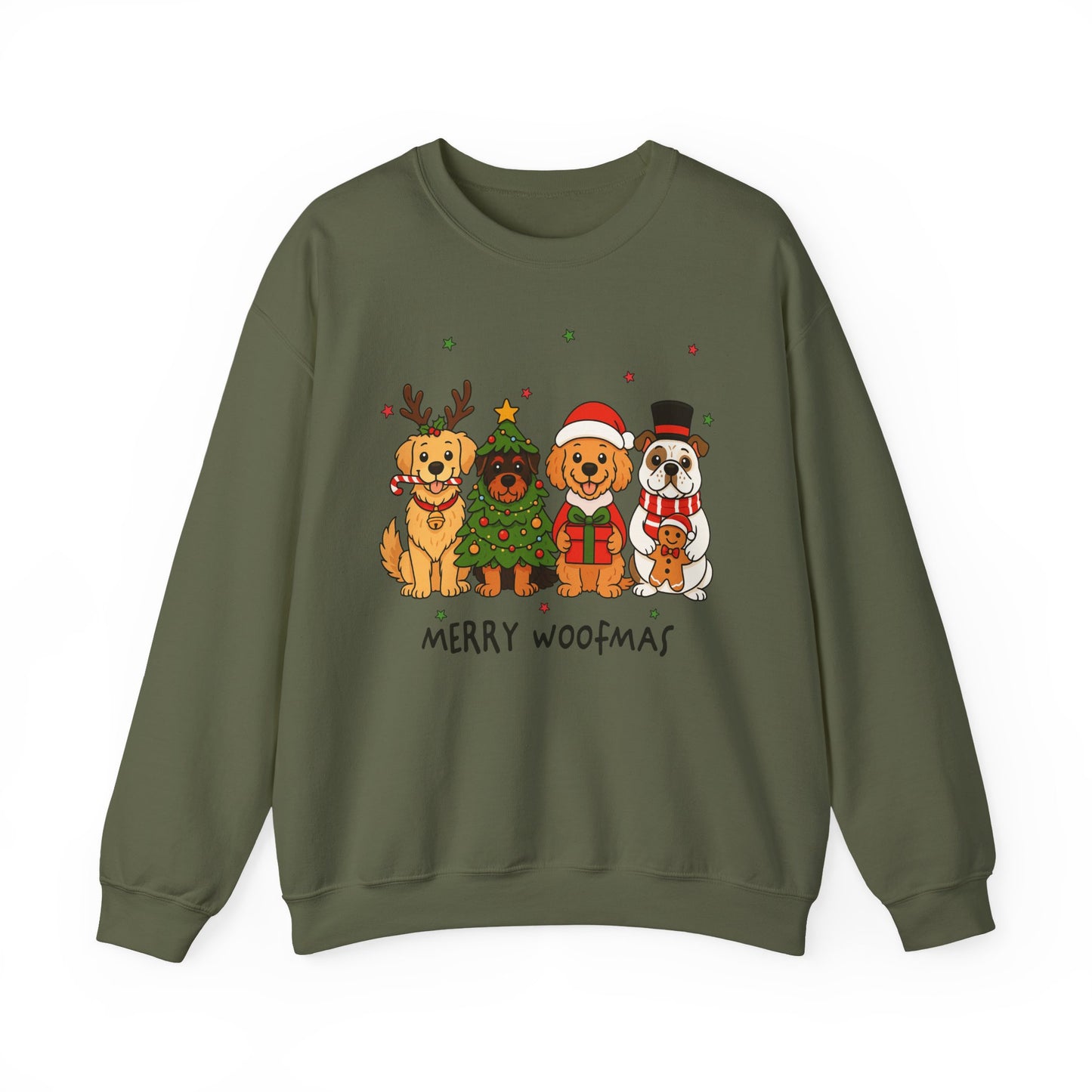 🐶🎄 Merry Woofmas Sweatshirt – Festive Dog Lovers Holiday Crewneck