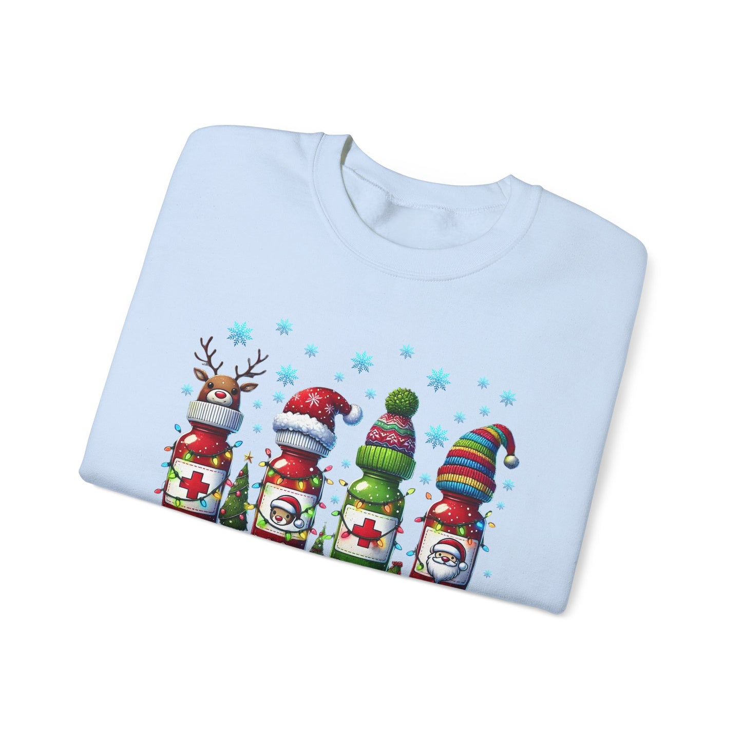 🎄🩺 Nurse Crew Holiday Sweatshirt – Festive Crewneck for Healthcare Heroes