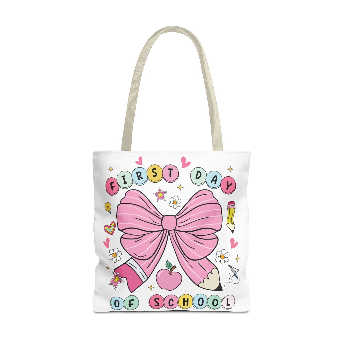 🎀 Coquette First Day of School Tote – Sweet Style for a Smart Start 📚