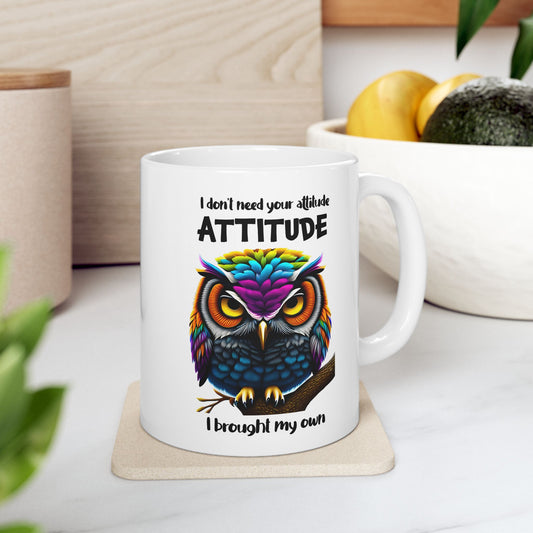 🦉 Búho colorido: taza de café vibrante para amantes de la naturaleza y noctámbulos 🌟