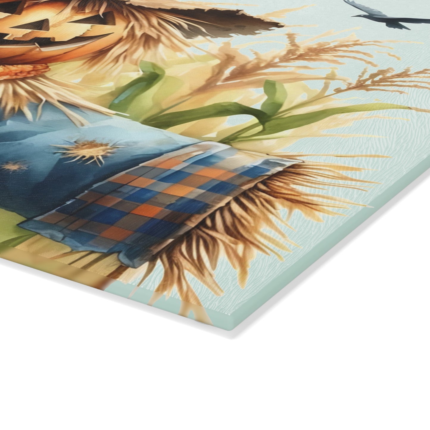 🎃 Pumpkin Scarecrow Cutting Board – Rustic Harvest Charm for Your Kitchen 🌾