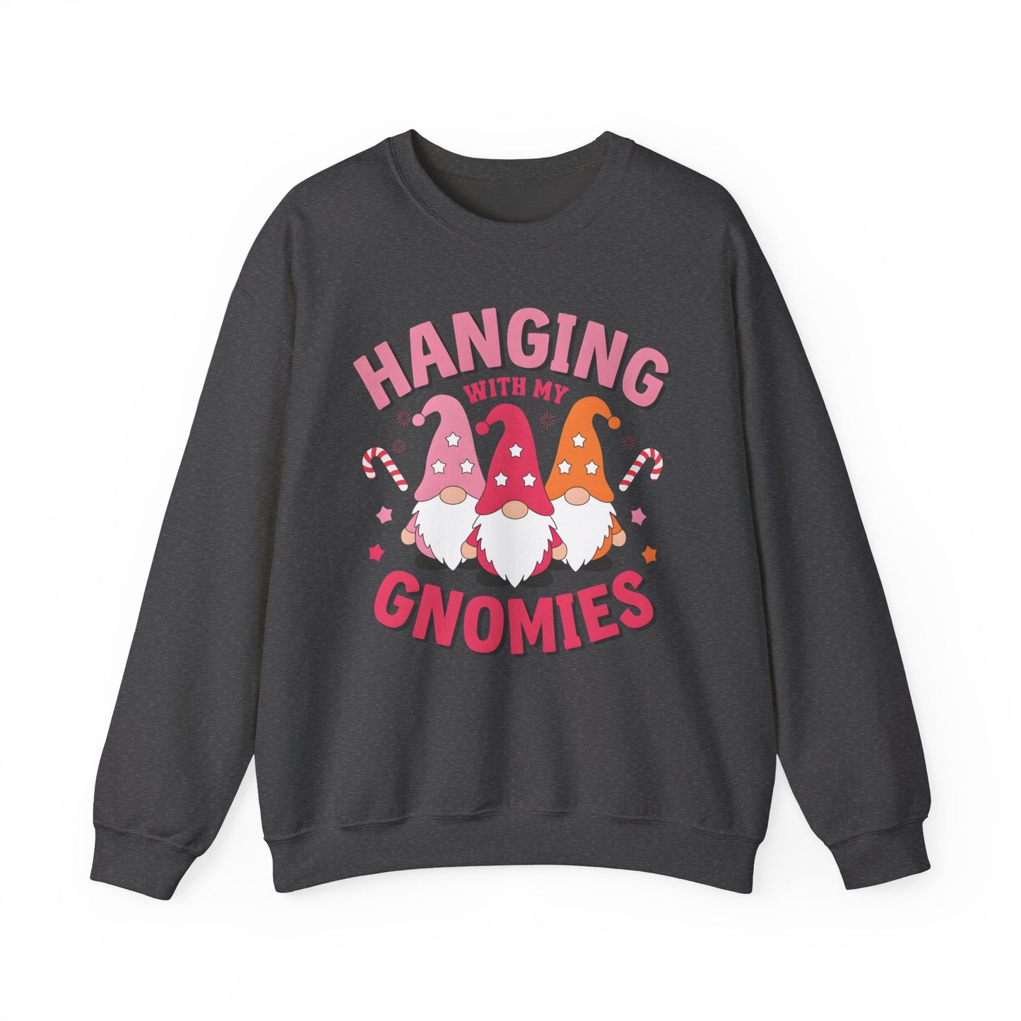 🎀 Hanging With My Gnomies Women’s Sweatshirt – Cute Holiday Matching Vibes