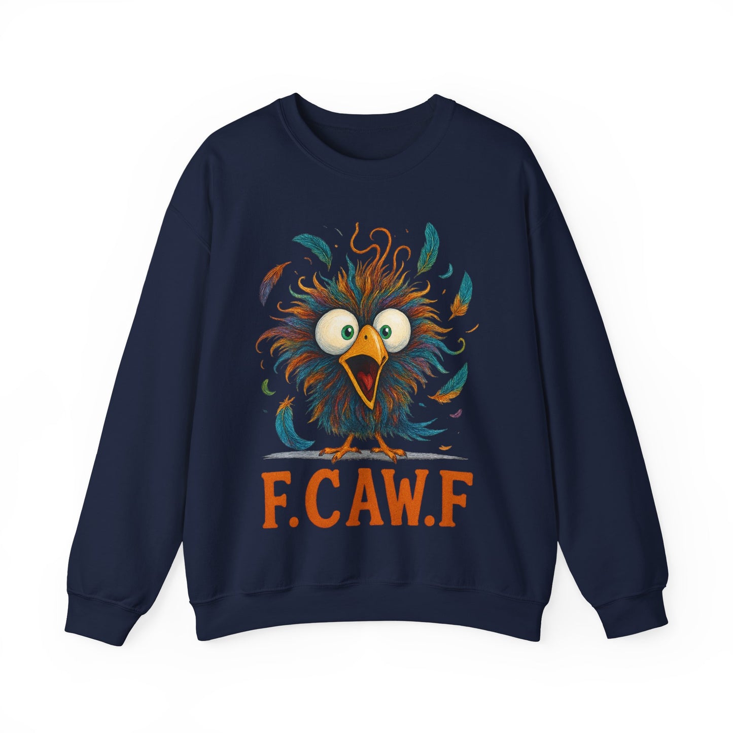 🍂🪽 F.CAW.F Funny Bird Sweatshirt – Quirky Fowl Humor for Everyday Laughs