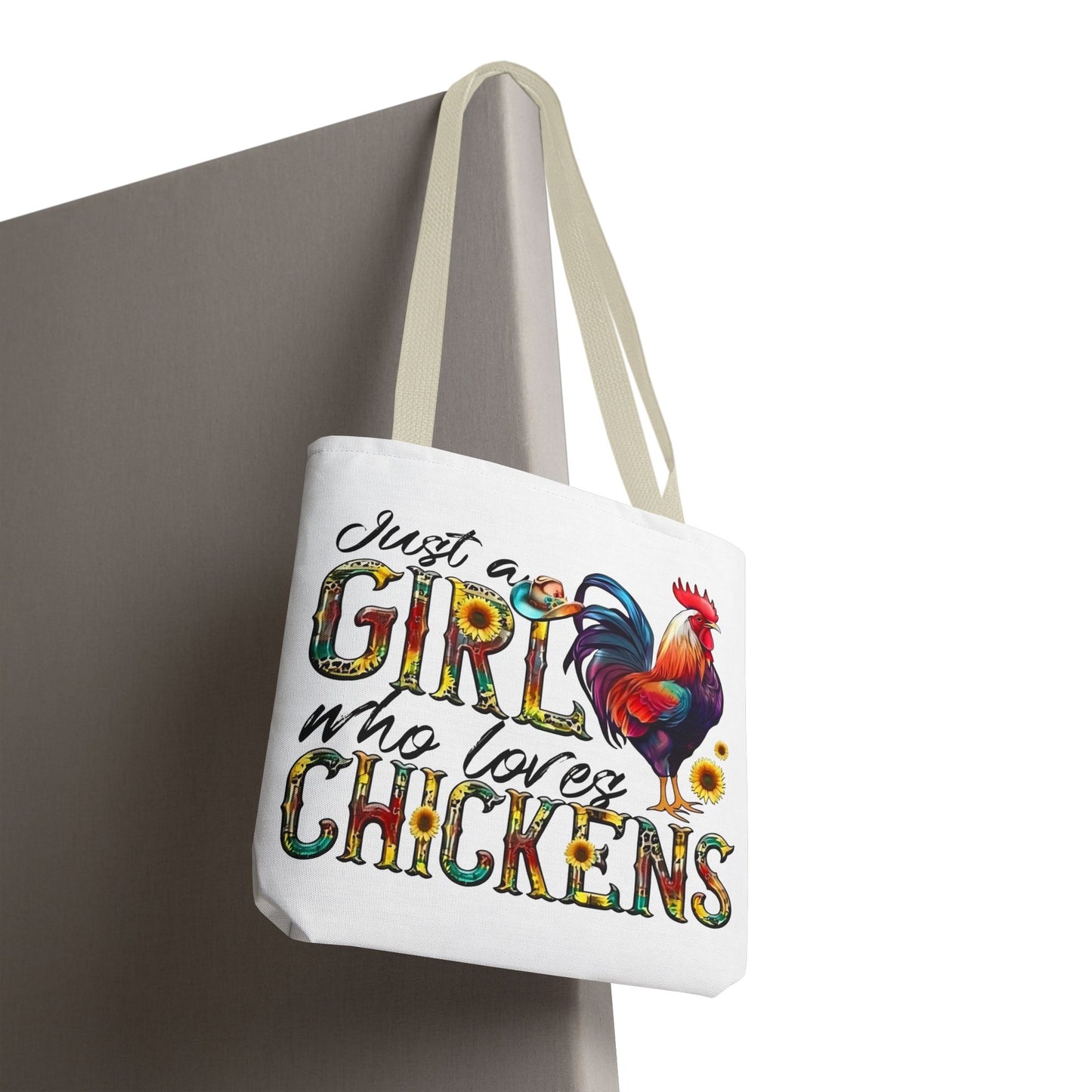 🐔 Solo una chica que ama las gallinas: Bolsa de tela estilo granja para amantes de las gallinas