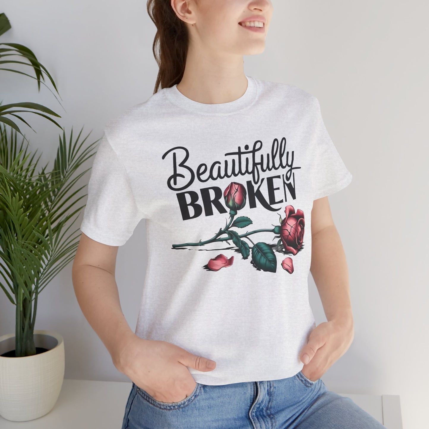 Camiseta Rosa “Beautifully Broken”: una camiseta empoderante con una elegancia suave