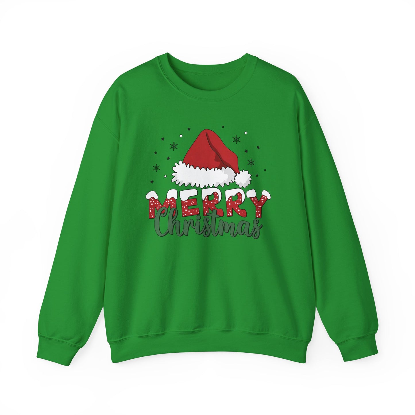 🎅✨ Merry Christmas Santa Hat Sweatshirt – Classic Festive Holiday Style