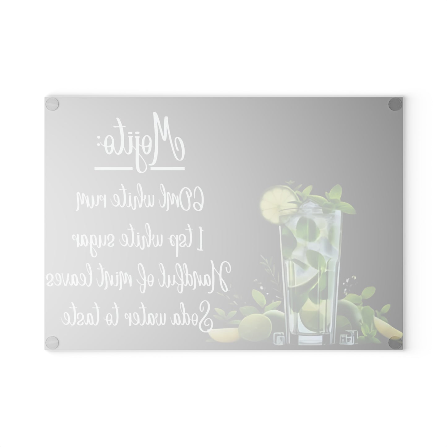 🌿 Mojito Recipe Cutting Board – A Fresh Twist for Your Kitchen or Bar Cart