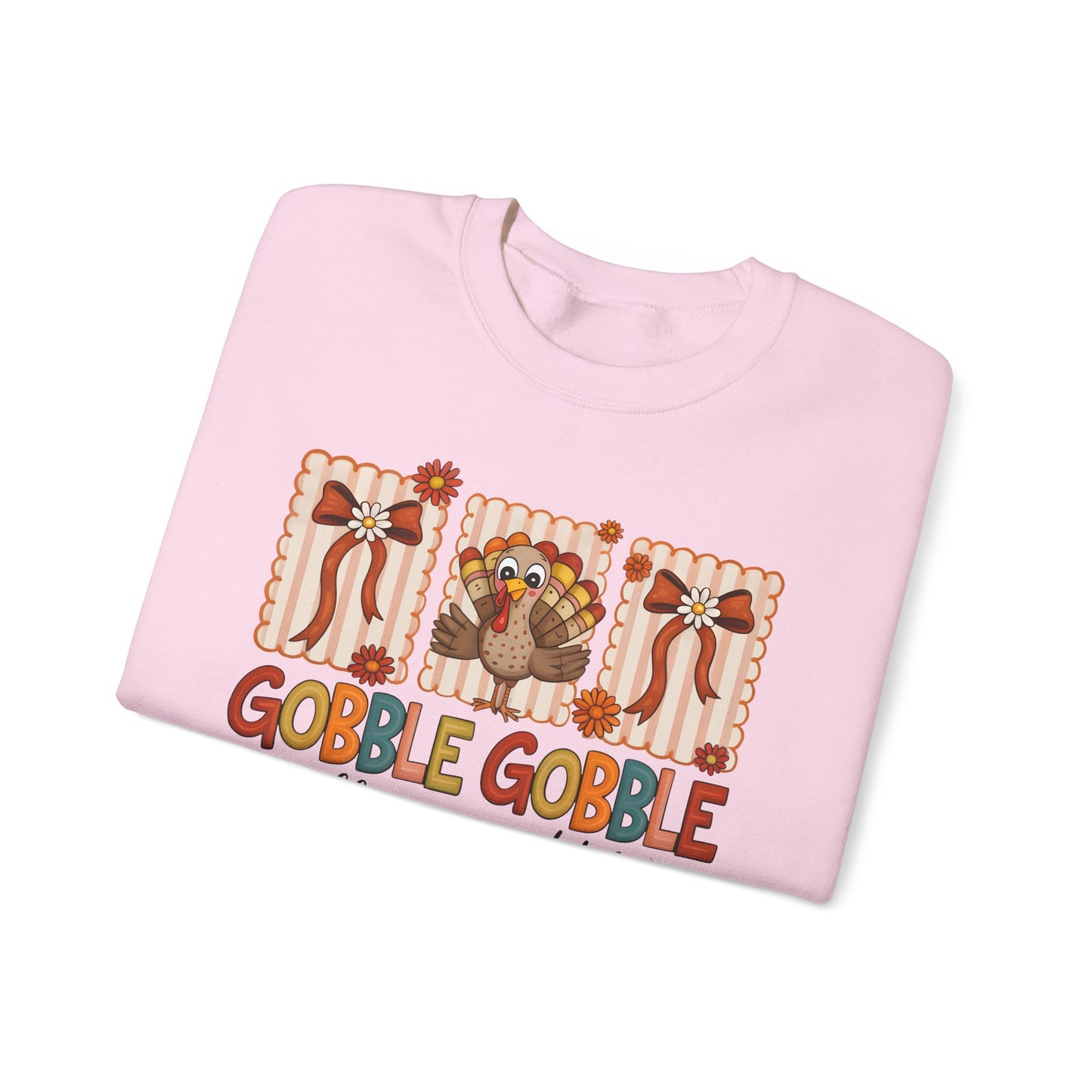 🦃✨ Gobble Gobble Till You Wobble Sweatshirt – Cute Turkey Fall Vibes 🍁🧡