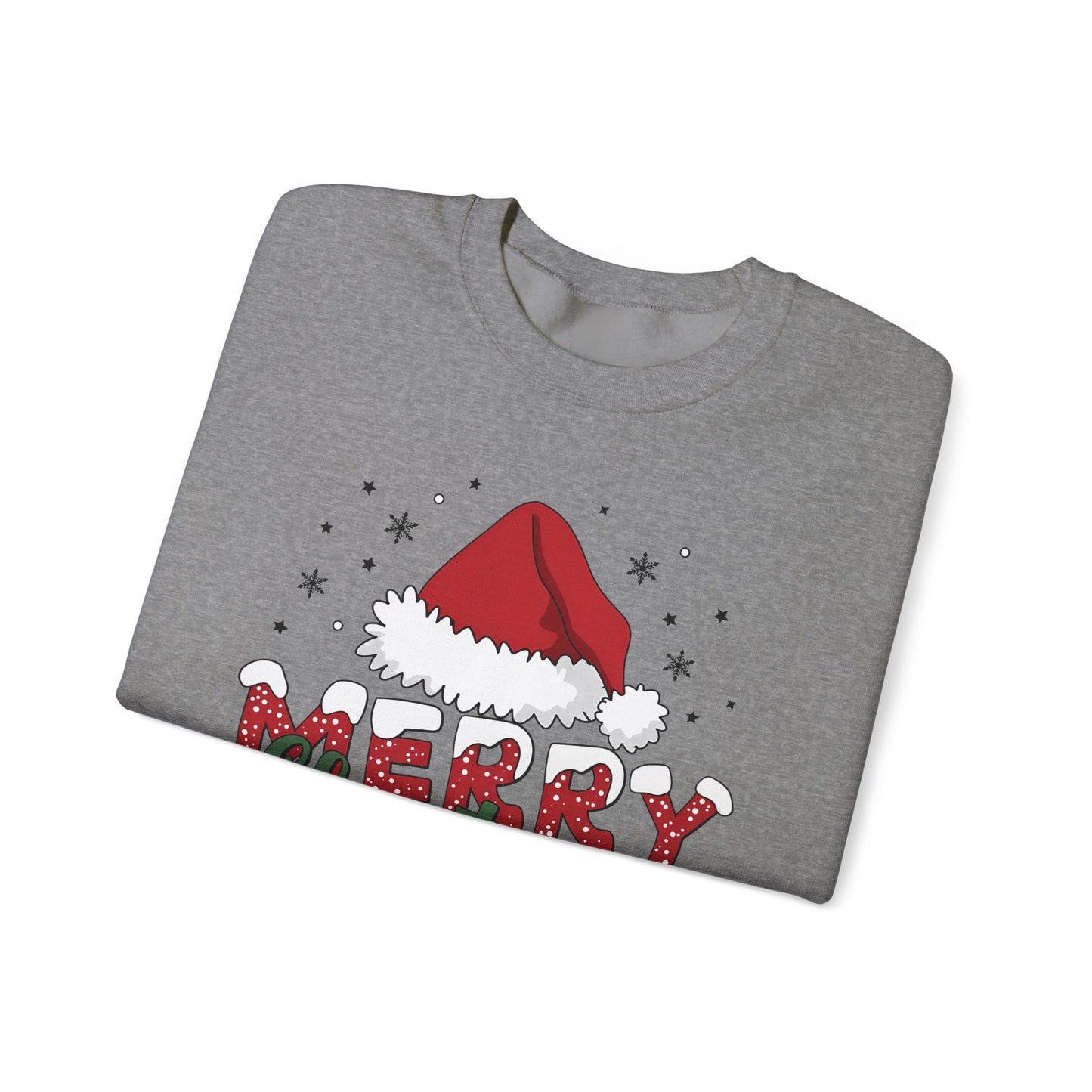 🎅✨ Merry Christmas Santa Hat Sweatshirt – Classic Festive Holiday Style