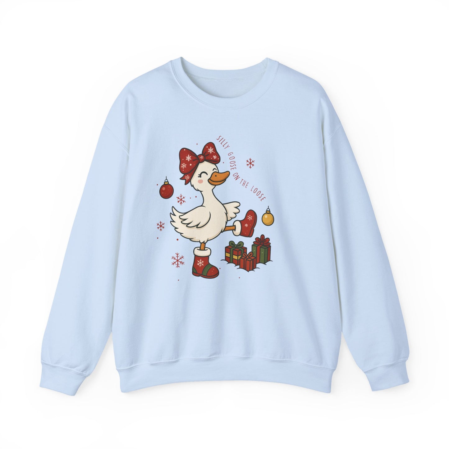 🪿🎁 Silly Goose on the Loose Sweatshirt – Whimsical Holiday Cheer ❄️✨