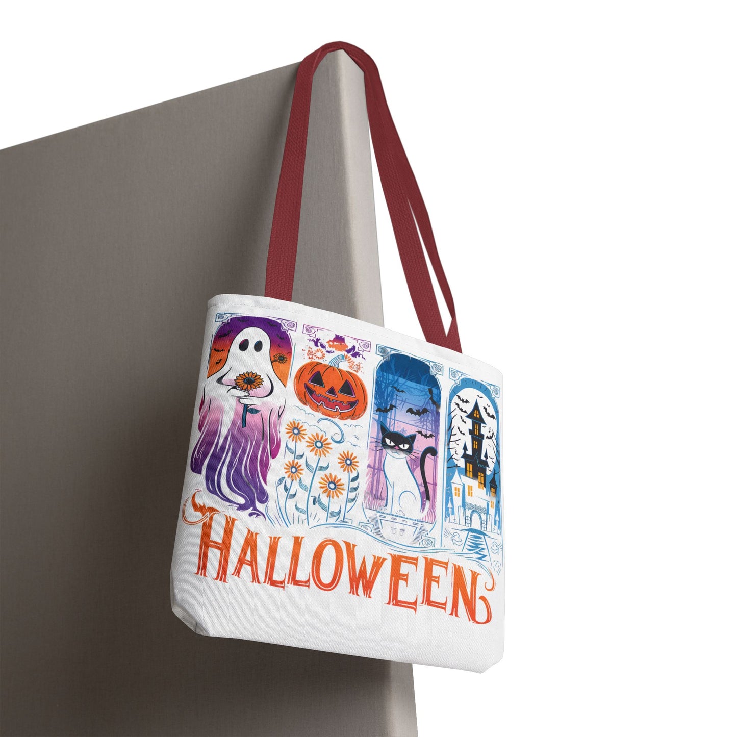 🎃 Haunted Halloween Tote Bag – Spooky Style with Autumn Vibes 👻