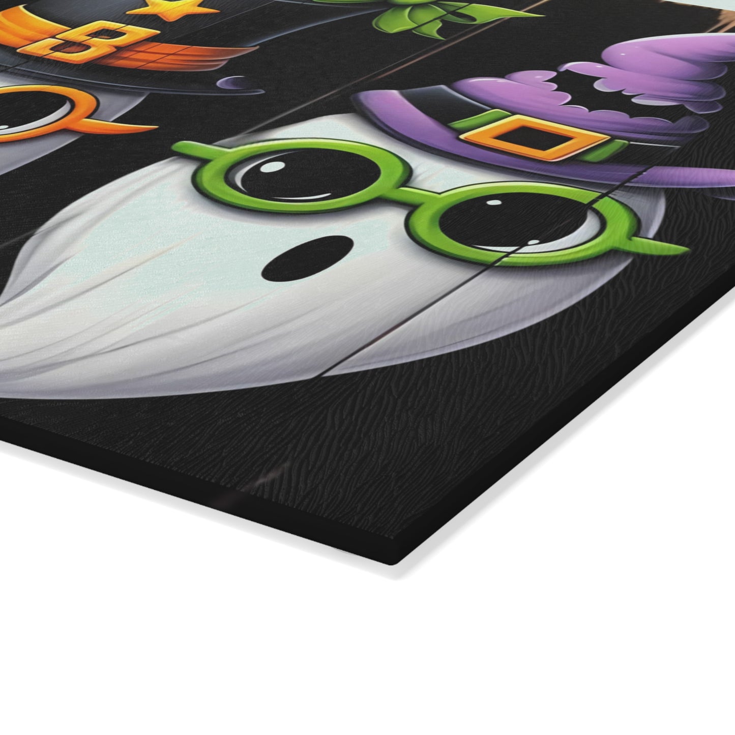 👻🎩 Trendy Ghost Trio Cutting Board – Chic Halloween Kitchen Décor with Playful Spooky Vibes 🕸️🍬