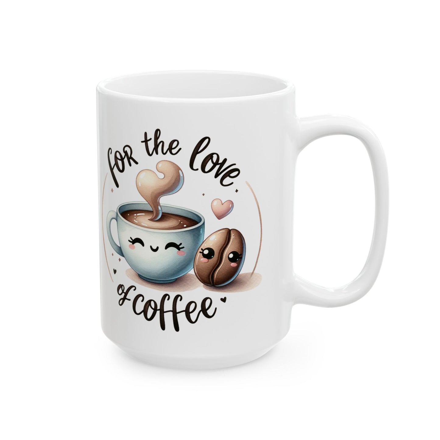 ☕ For the Love of Coffee – Cute Coffee Mug for Coffee Lovers ❤️