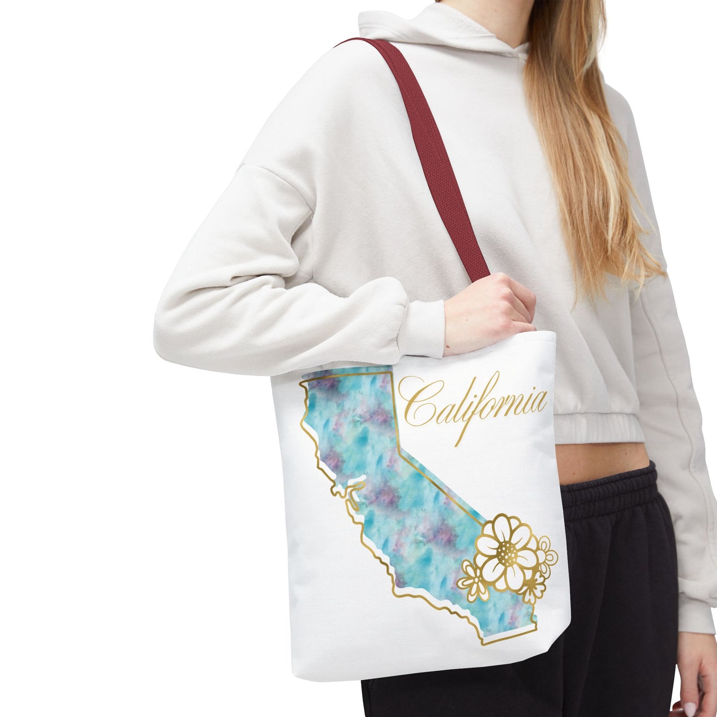 🌸 California State Floral Tote Bag – Elegant, Artistic & Practical 👜