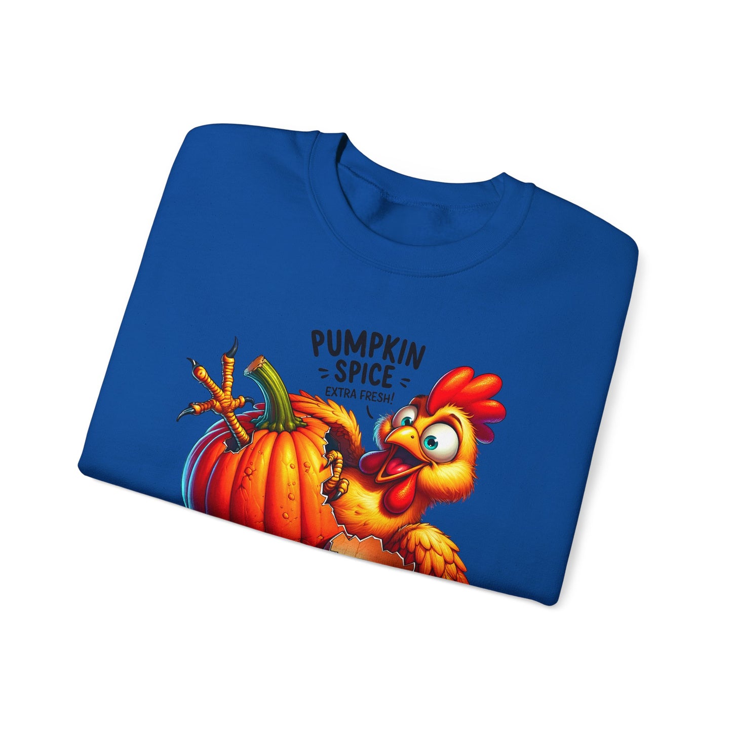 🎃🐔 Pumpkin Spice Chicken Sweatshirt – Funny Fall Extra Fresh Design 🍂