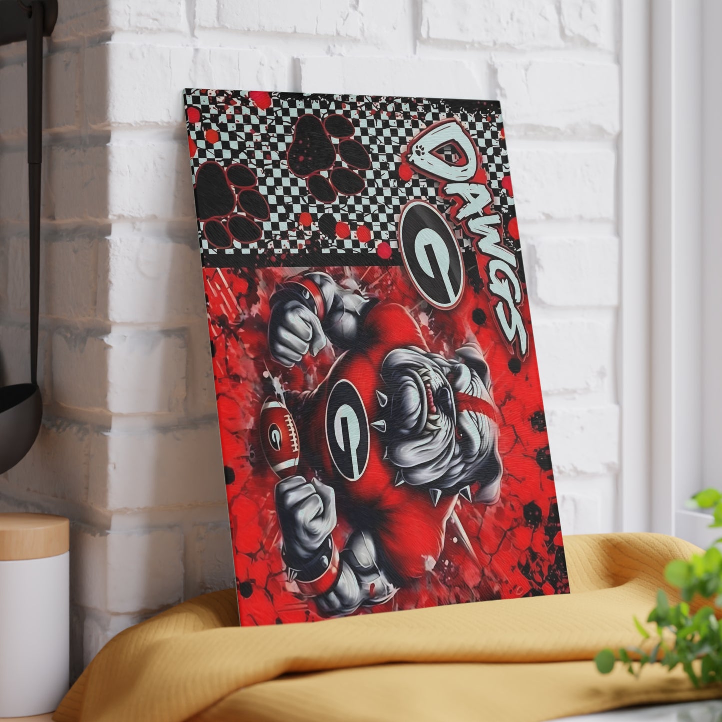 Red Dawgs Bulldog Cutting Board – Bold Spirit & Fierce Kitchen Style