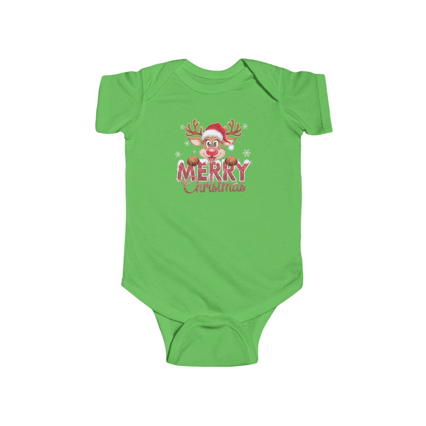🎄 Merry Christmas Reindeer Baby Onesie – Holiday Cheer & Cuddles 🦌✨