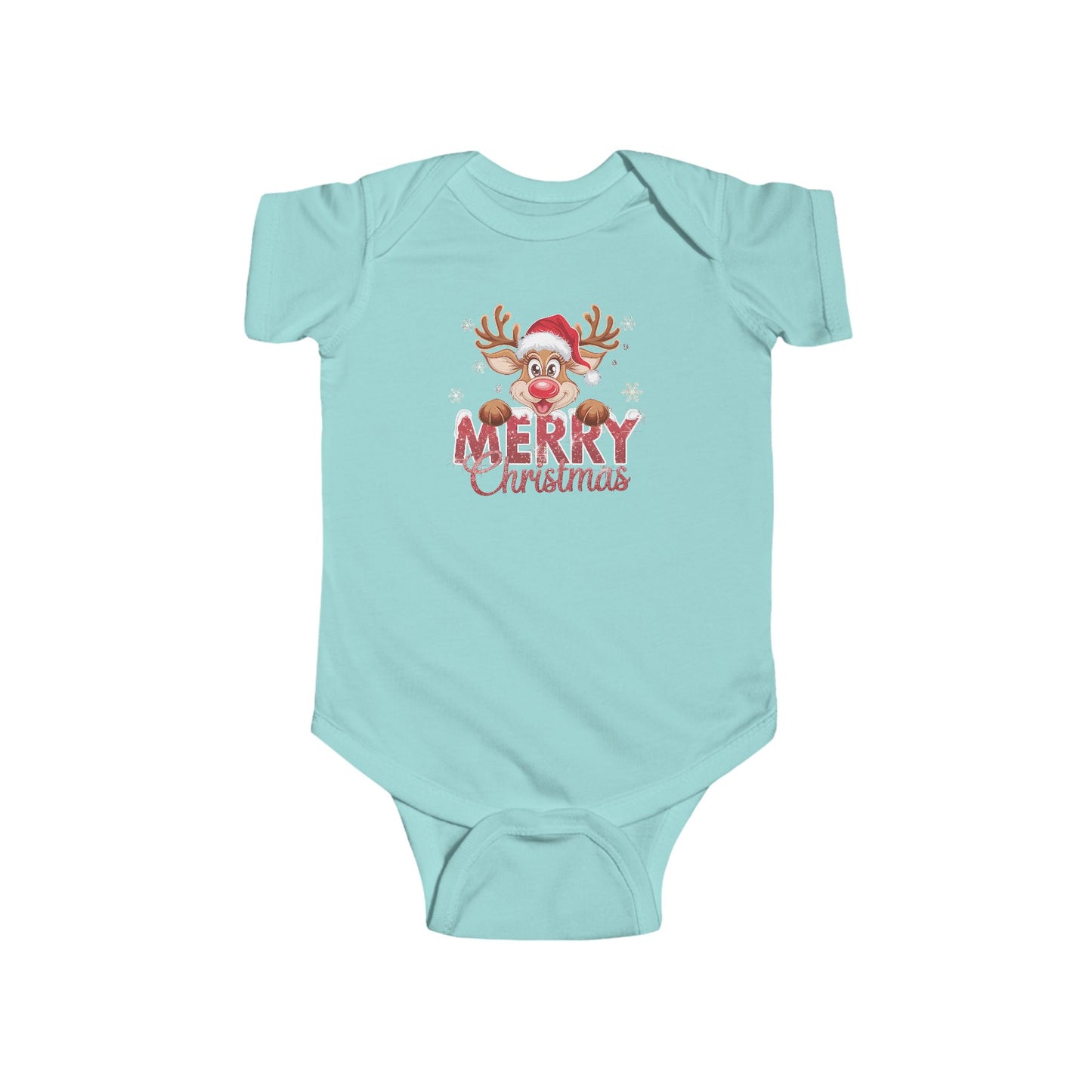 🎄 Merry Christmas Reindeer Baby Onesie – Holiday Cheer & Cuddles 🦌✨