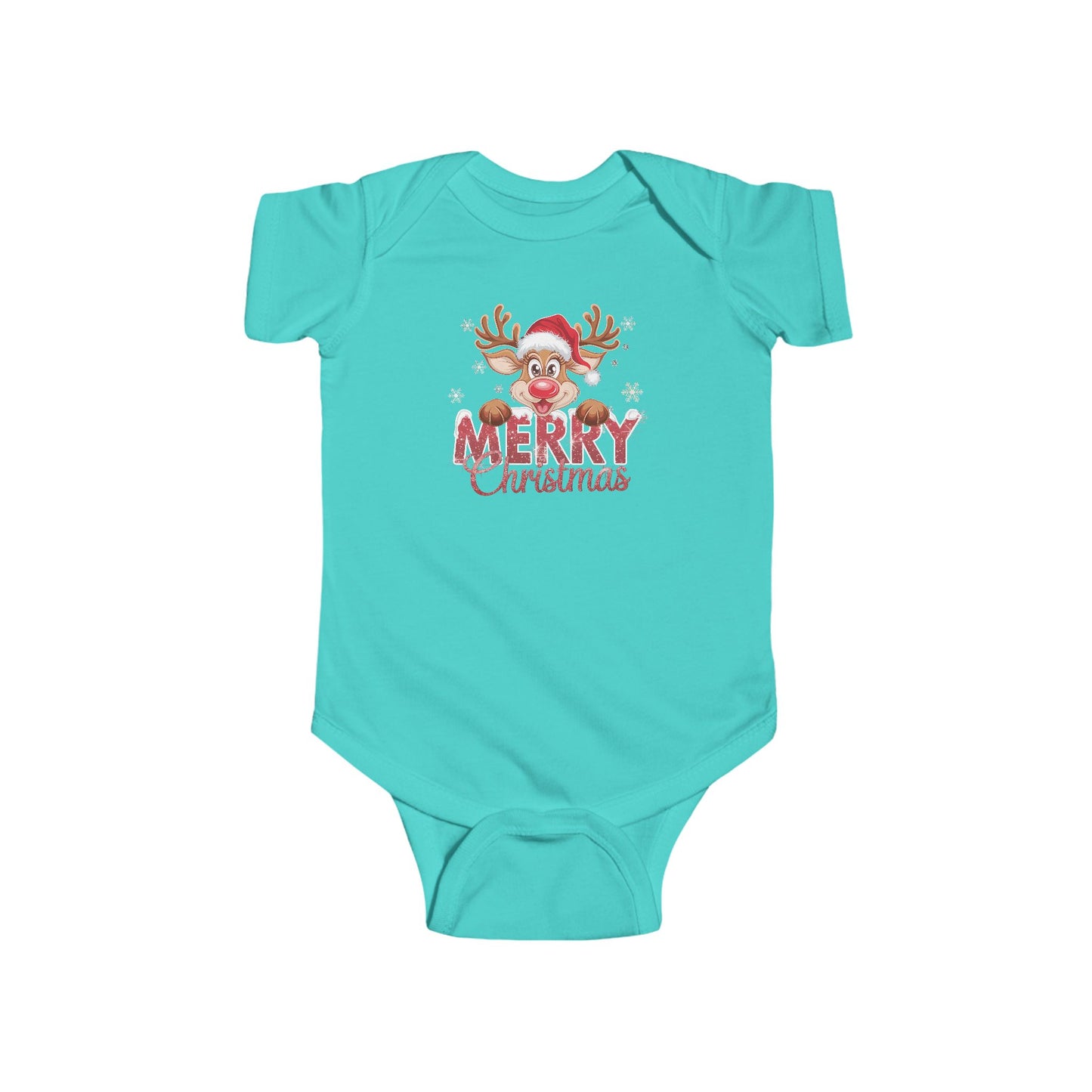 🎄 Merry Christmas Reindeer Baby Onesie – Holiday Cheer & Cuddles 🦌✨