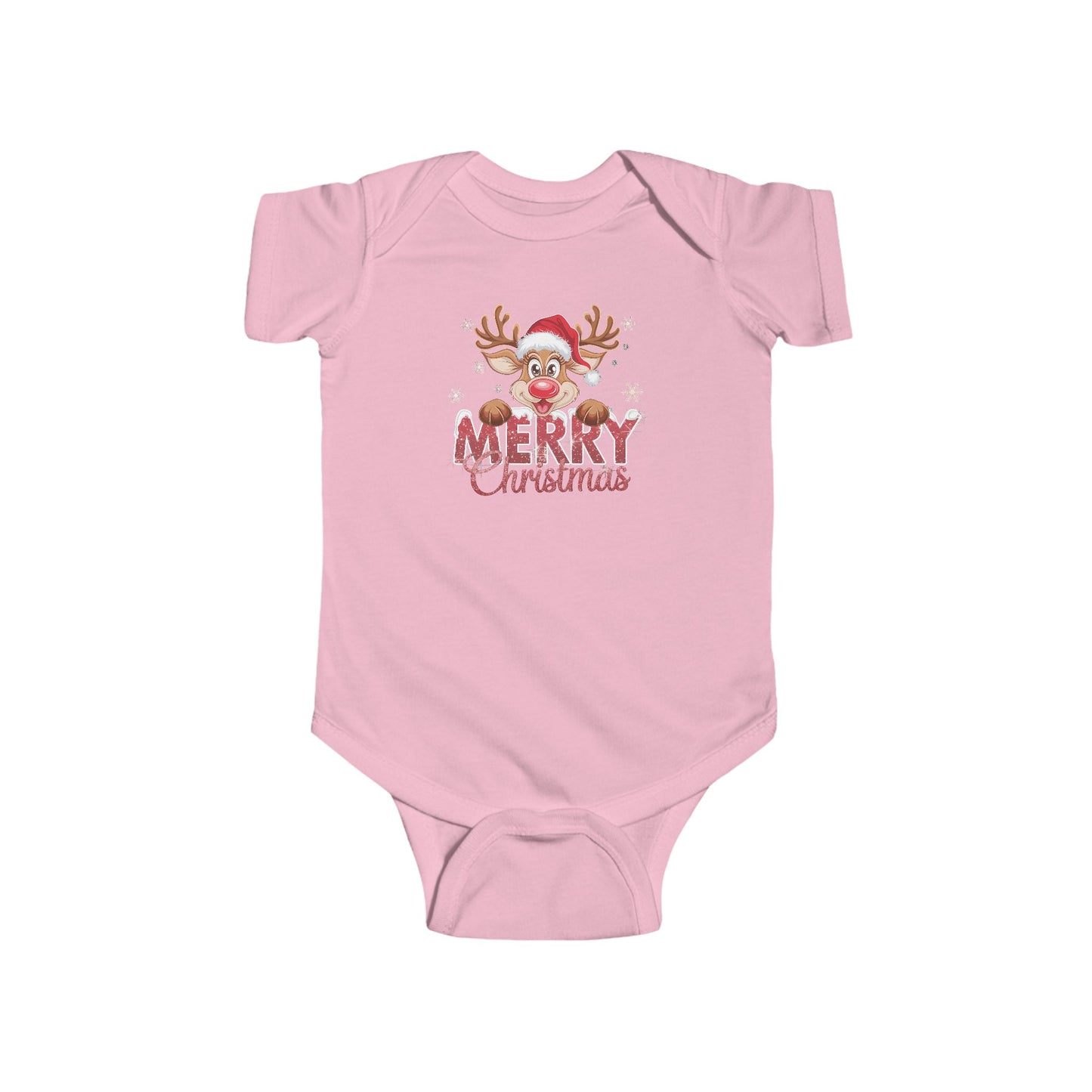 🎄 Merry Christmas Reindeer Baby Onesie – Holiday Cheer & Cuddles 🦌✨