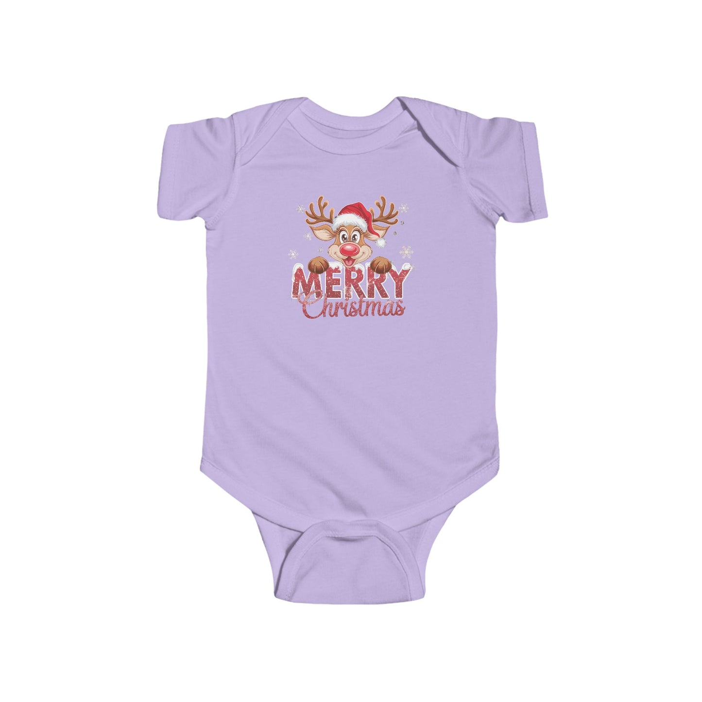 🎄 Merry Christmas Reindeer Baby Onesie – Holiday Cheer & Cuddles 🦌✨