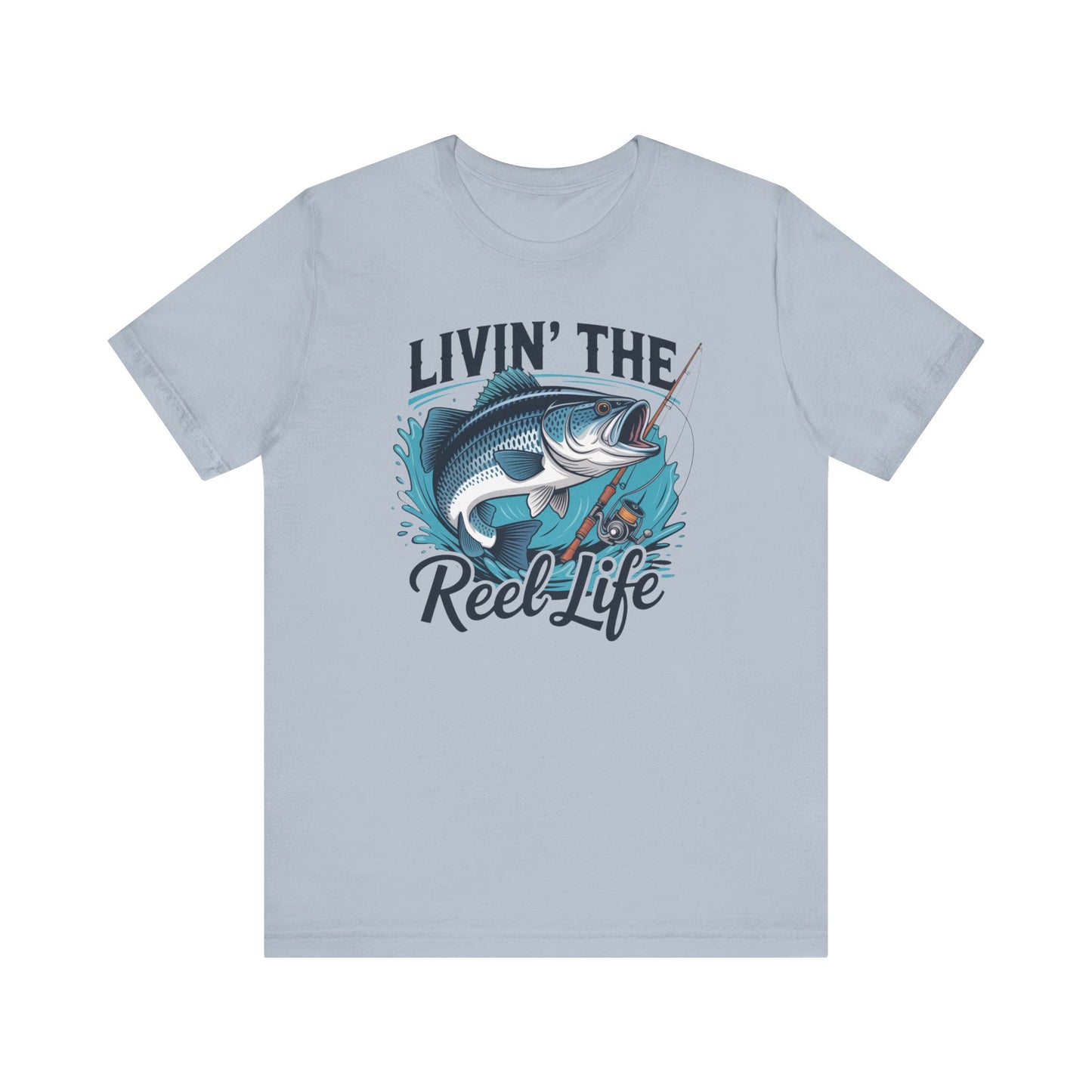 🎣 Livin’ the Reel Life Fishing T-Shirt – Perfect Gift for Anglers! 🐟