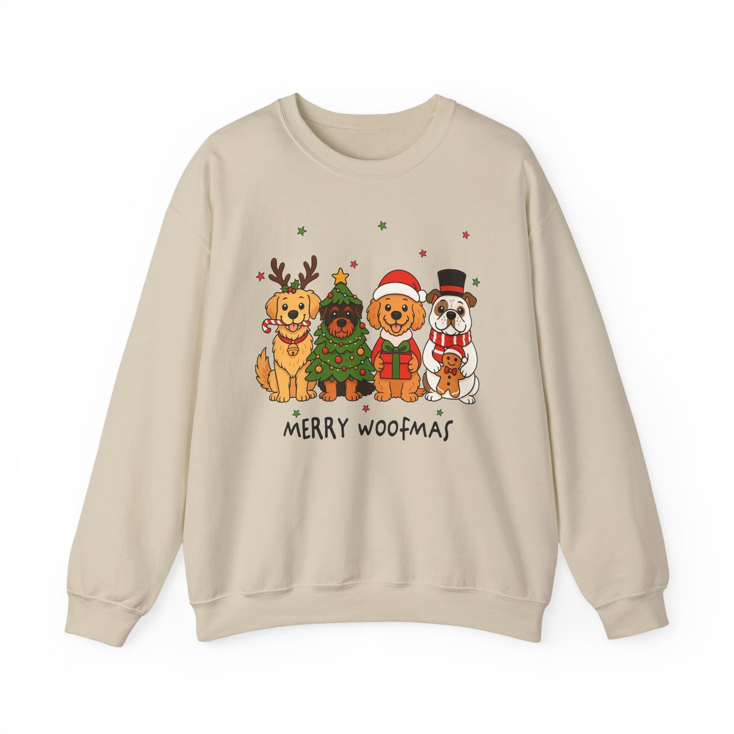 🐶🎄 Merry Woofmas Sweatshirt – Festive Dog Lovers Holiday Crewneck
