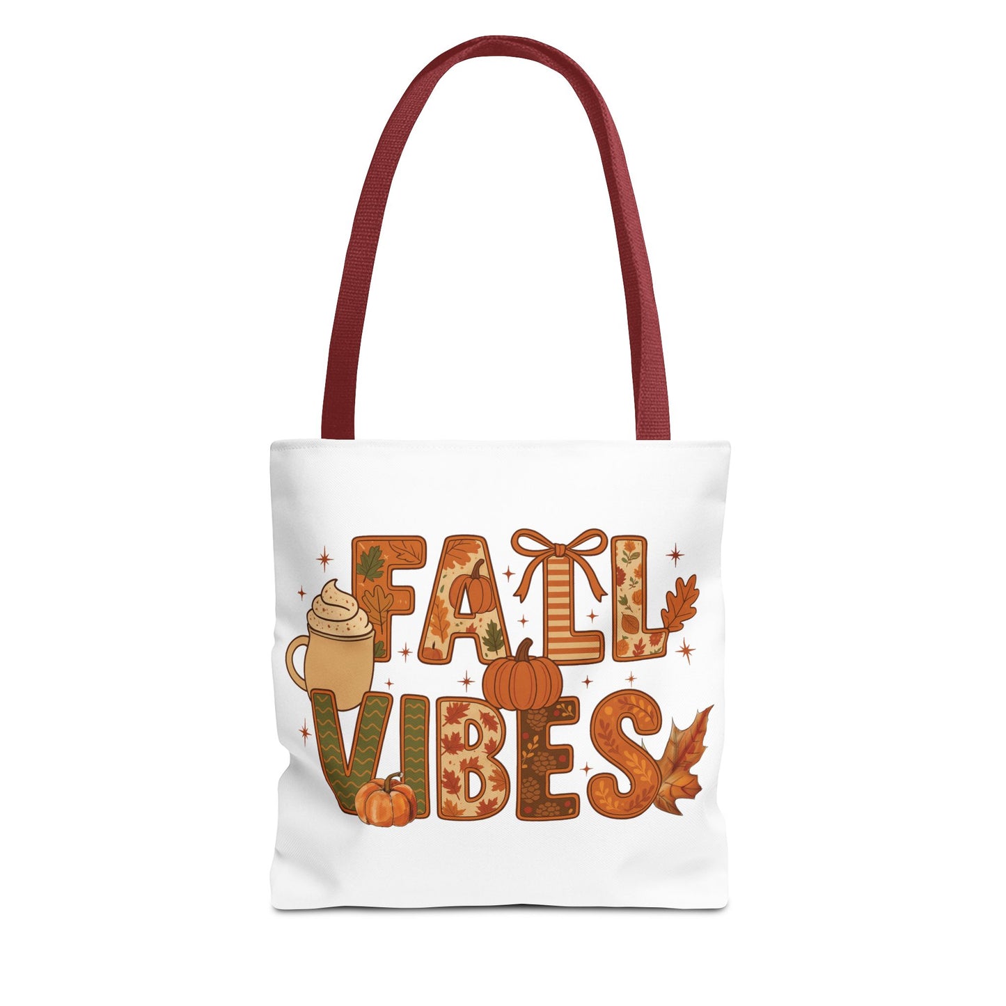🍁 Fall Vibes Tote Bag – Cozy Comfort for Your Autumn Adventures 🎃☕