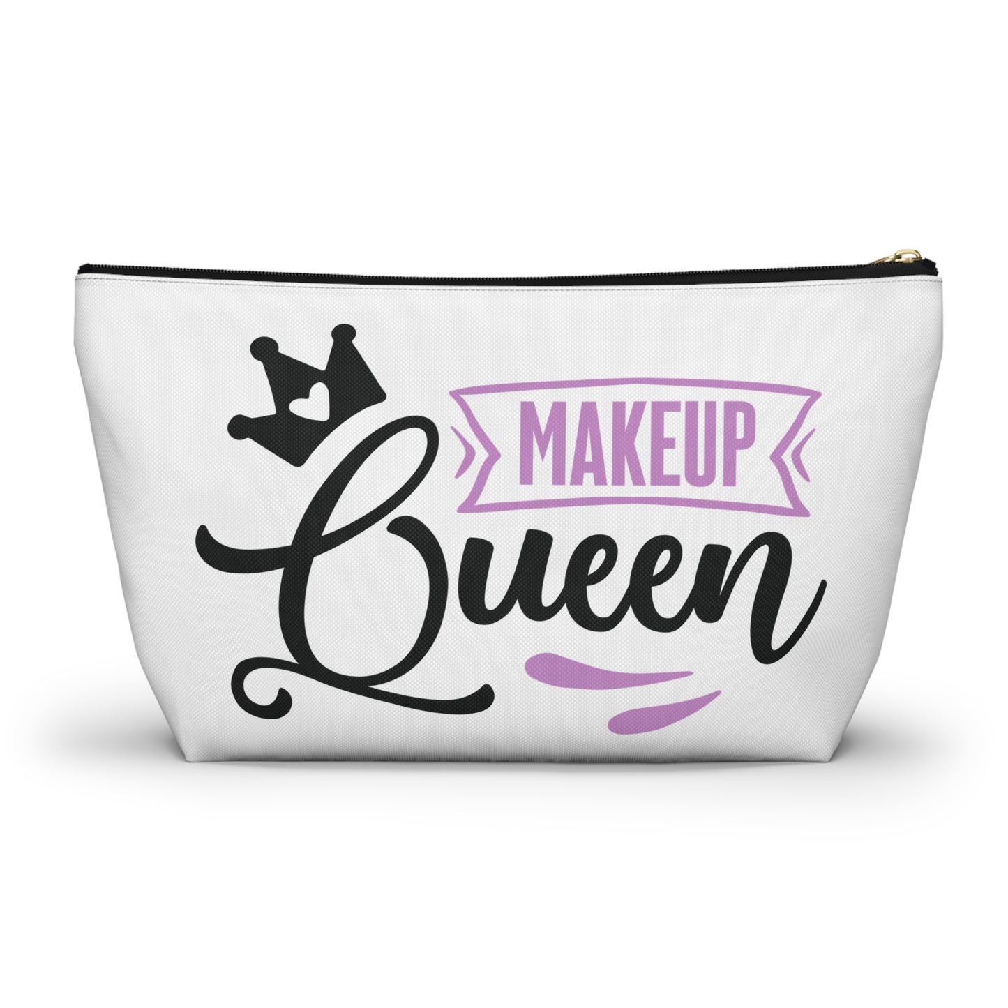 Accessory Pouch – "Makeup Queen" Purple Makeup Bag