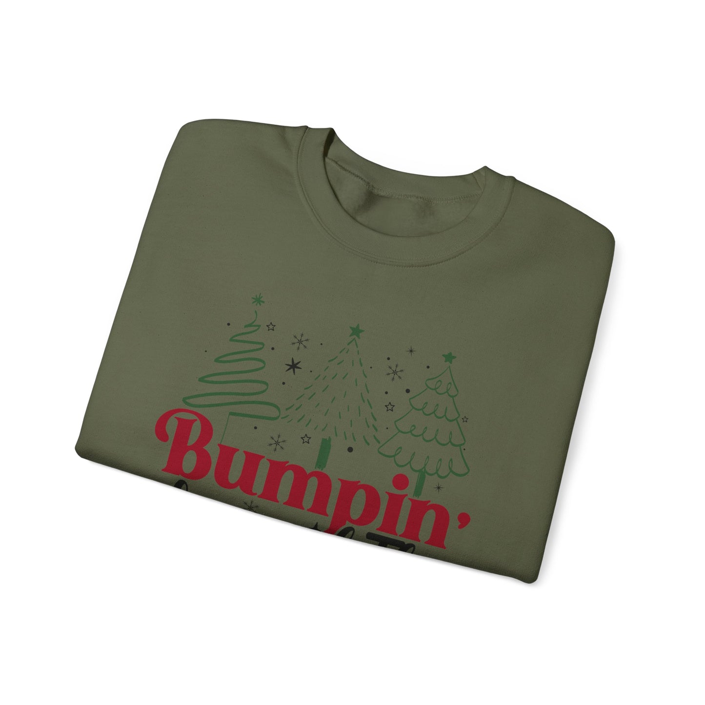 🎄👶 Bumpin’ Around the Christmas Tree Sweatshirt – Cute Holiday Maternity Top ❤️