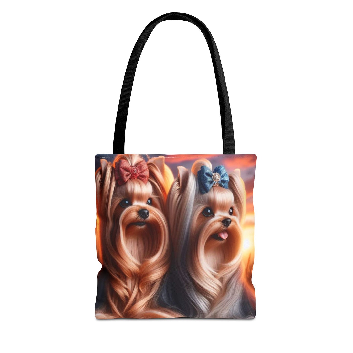 Bolsa de tela Yorkshire Terrier: un bonito regalo para amantes de los perros, bolsa de compras reutilizable, accesorio para amantes de las mascotas, elegante bolso de mano para uso diario.