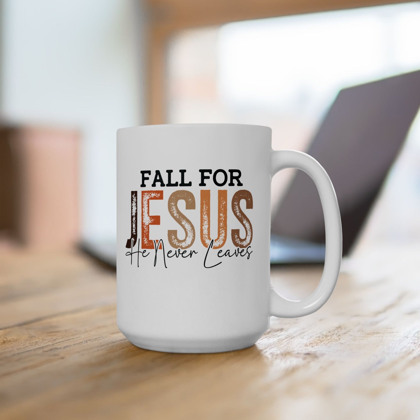 🍂✝️ Fall for Jesus Mug – Faith & Autumn Coffee Cup ☕🍁