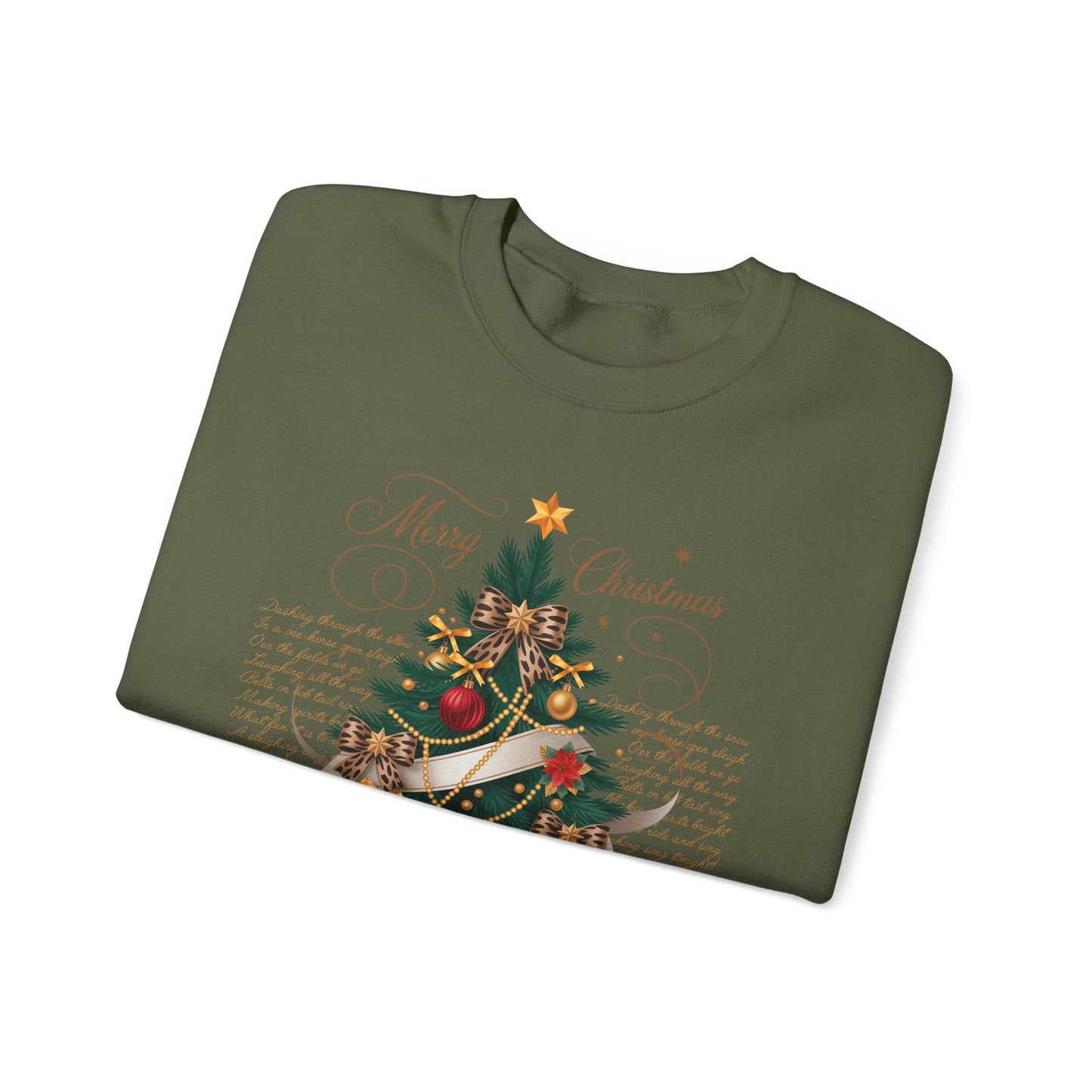 🎄✨ Merry Christmas Tree Sweatshirt – Classic Festive Elegance for 2025 ✨🎅