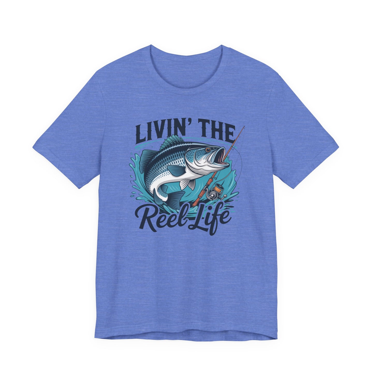 🎣 Livin’ the Reel Life Fishing T-Shirt – Perfect Gift for Anglers! 🐟