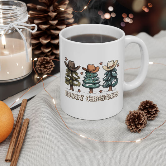 🎄🤠 Howdy Christmas Cowboy Mug – Western Holiday Cheer in Every Sip! ☕⭐