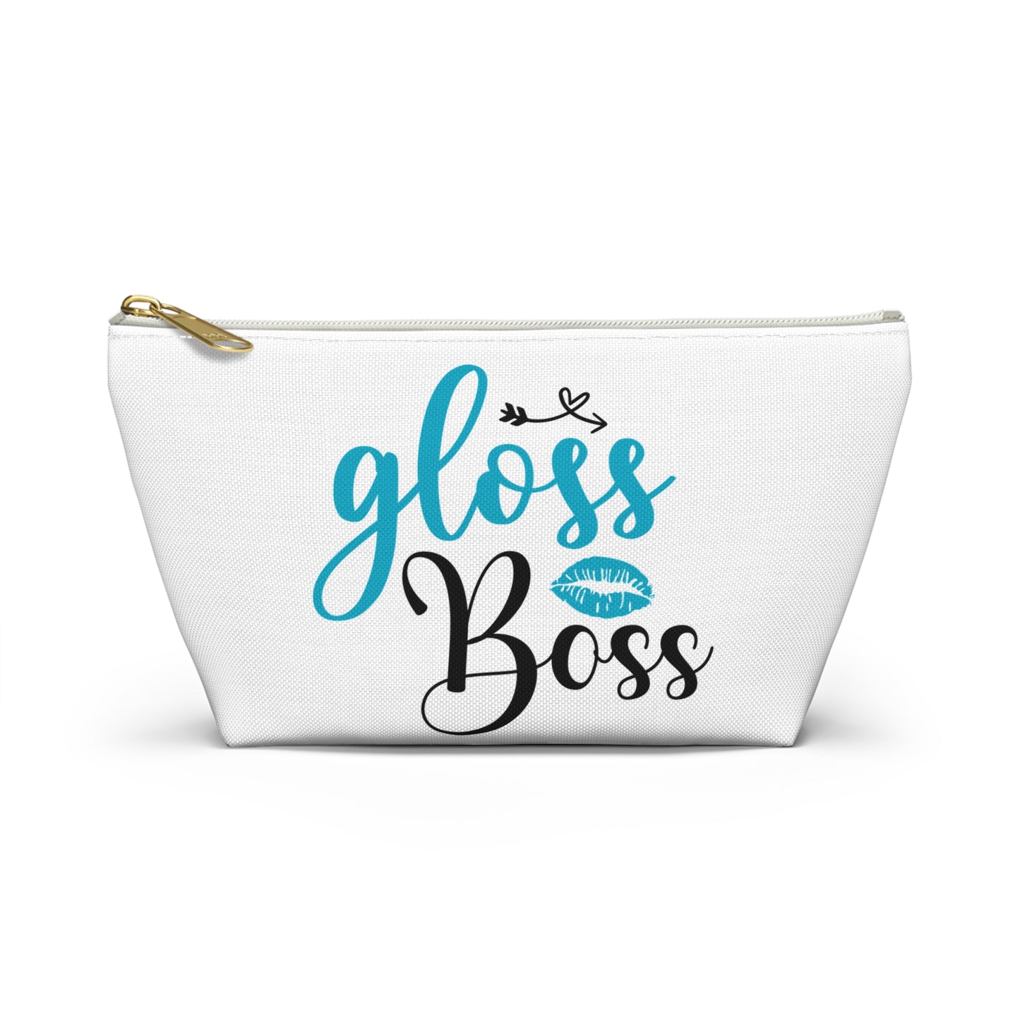 Accessory Pouch – "Gloss Boss" Teal Makeup Bag