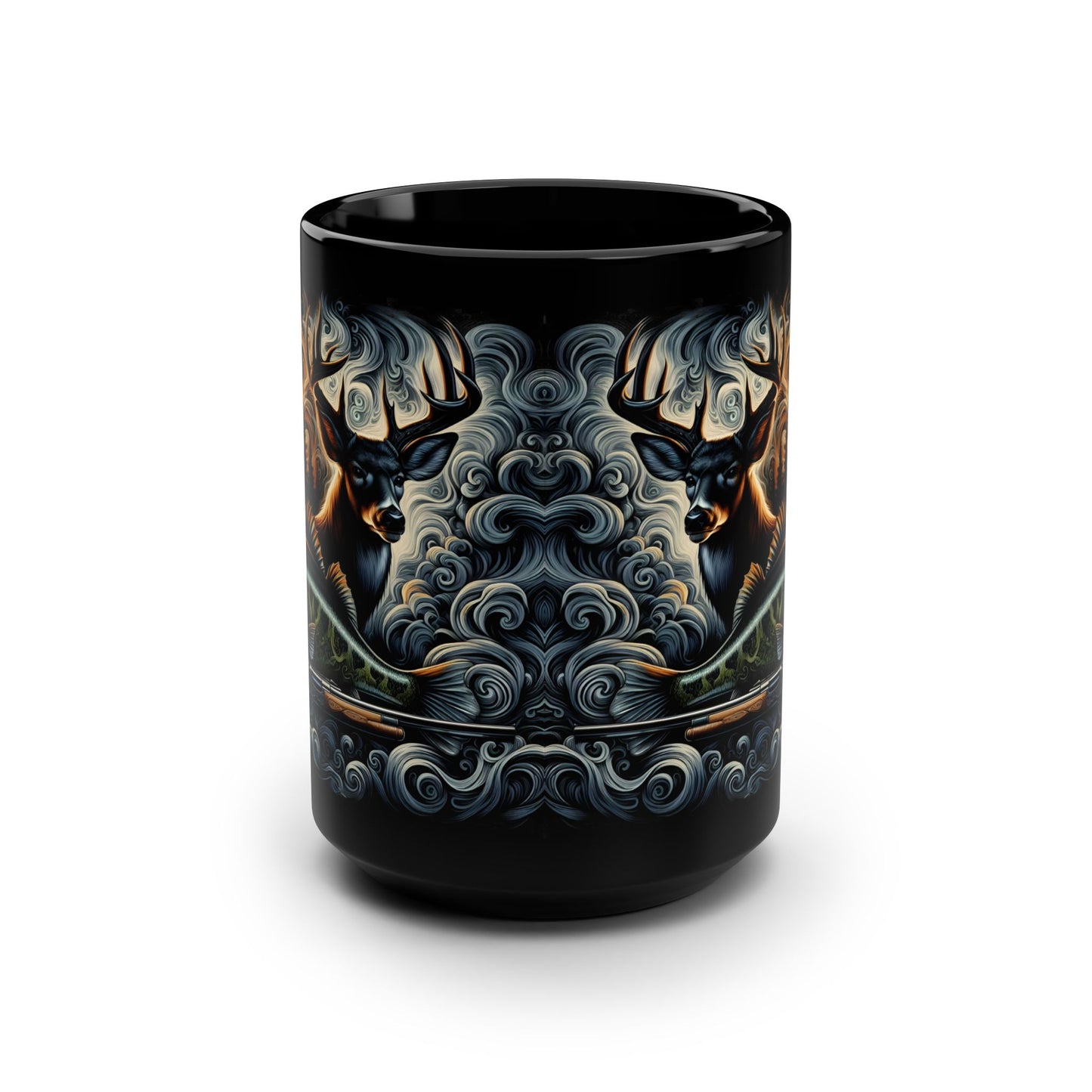 🎣🦌 Hunting & Fishing Coffee Mug – Rugged Outdoorsman’s Cup 🌲☕