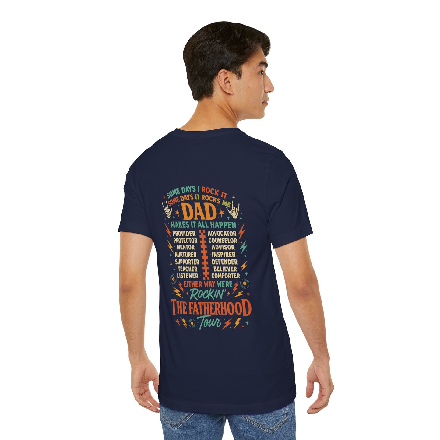 🎤 DAD TOUR – Camiseta divertida para papá inspirada en un concierto