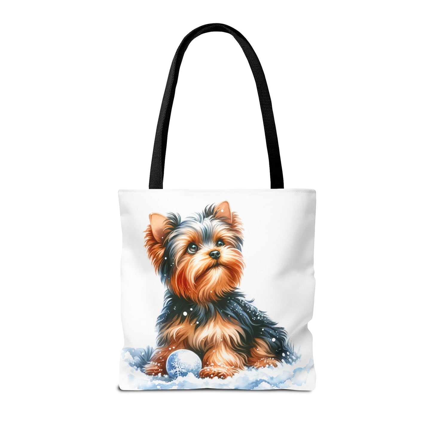 ❄️ Yorkie in Snow Tote Bag – Winter Cuteness with a Side of Sass 🐾👜