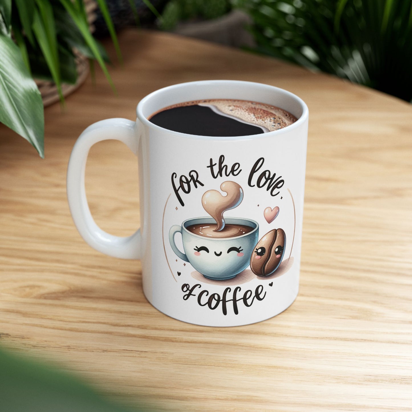 ☕ For the Love of Coffee – Cute Coffee Mug for Coffee Lovers ❤️