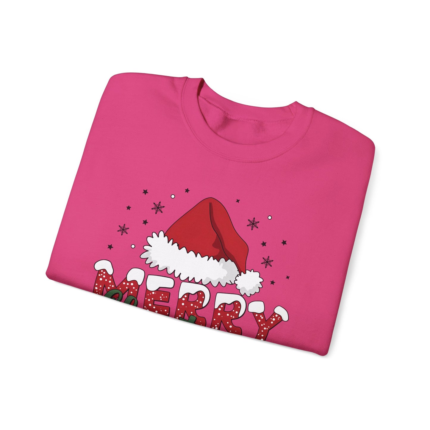 🎅✨ Merry Christmas Santa Hat Sweatshirt – Classic Festive Holiday Style