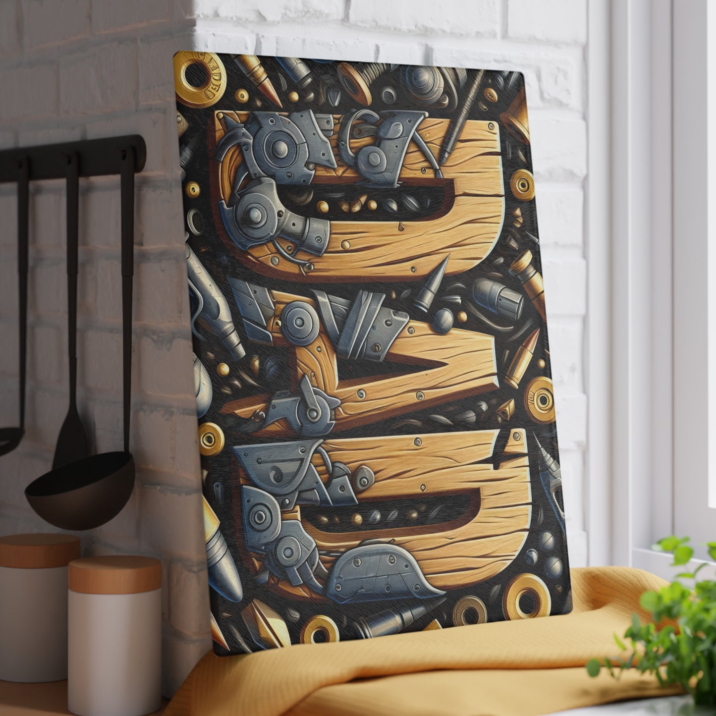 🛠️🔧 Dad Gear Cutting Board – Rugged Style for the Handyman Kitchen 🪚