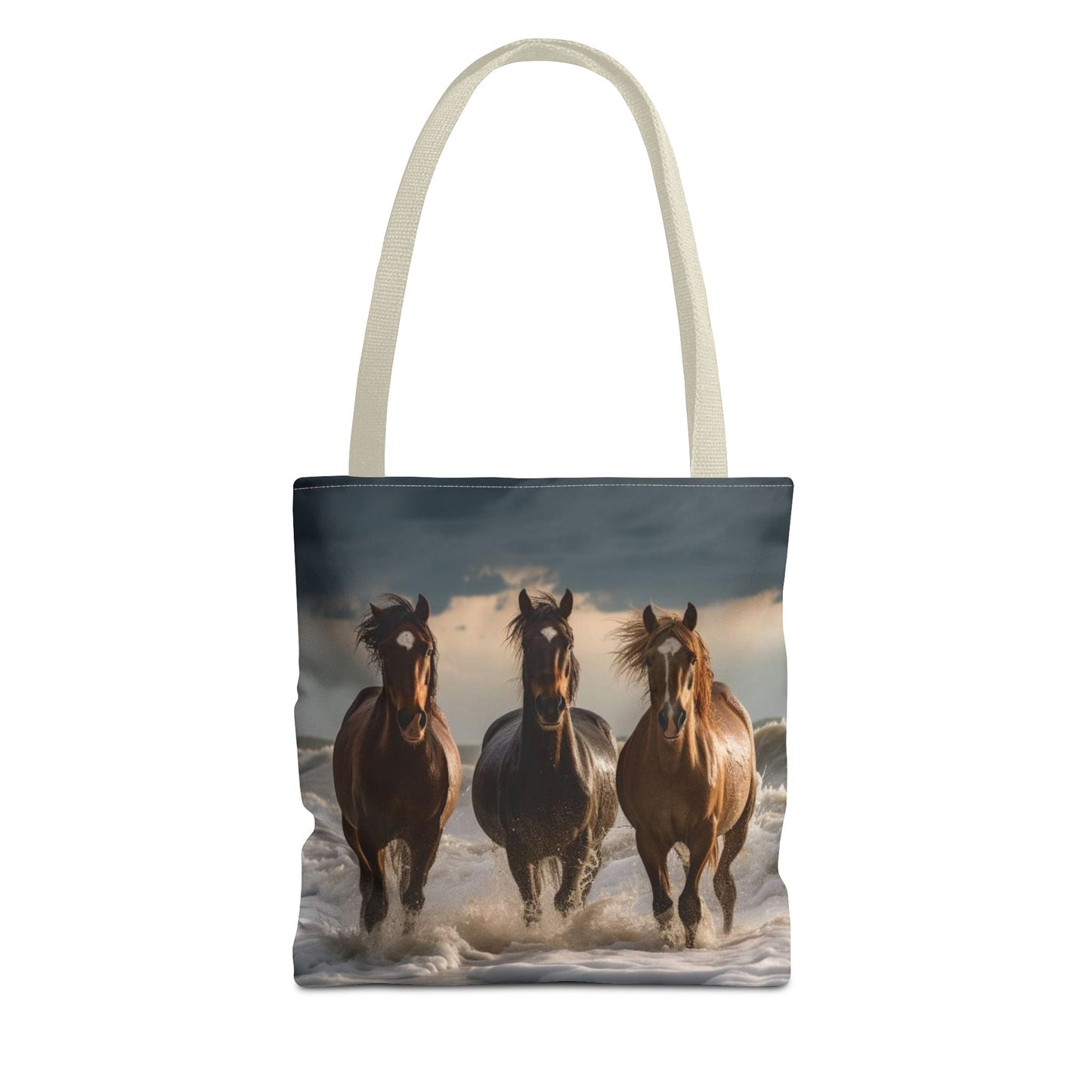 Bolsa de mano Caballos salvajes al anochecer: un bolso de mano atrevido inspirado en la naturaleza para amantes de los caballos