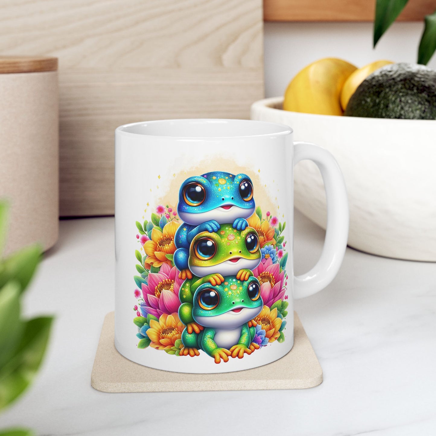 Taza de rana, taza de rana adorable, regalo para amantes de las ranas, taza con diseño de rana, taza con animales, regalo con temática de ranas, ideas para regalos de ranas, decoración de ranas, taza con anfibios